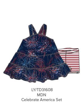 Celebrate America Toddler Set, Color: Midnight, Size: 4 Toddler