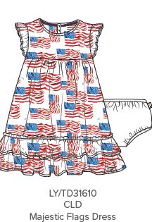 Majestic Flags Toddler Dress