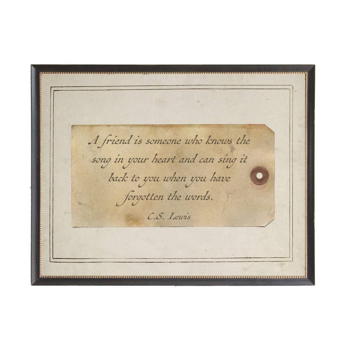 C.S. Lewis Friend Quote On Sepia Tag