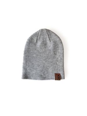 Knit Beanie - Grey: L