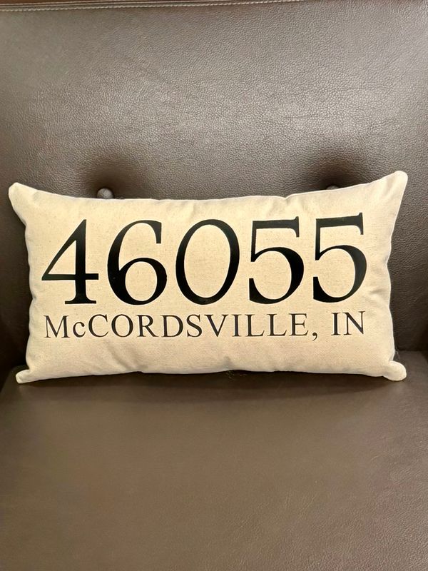 Zip Code Lumbar Pillow