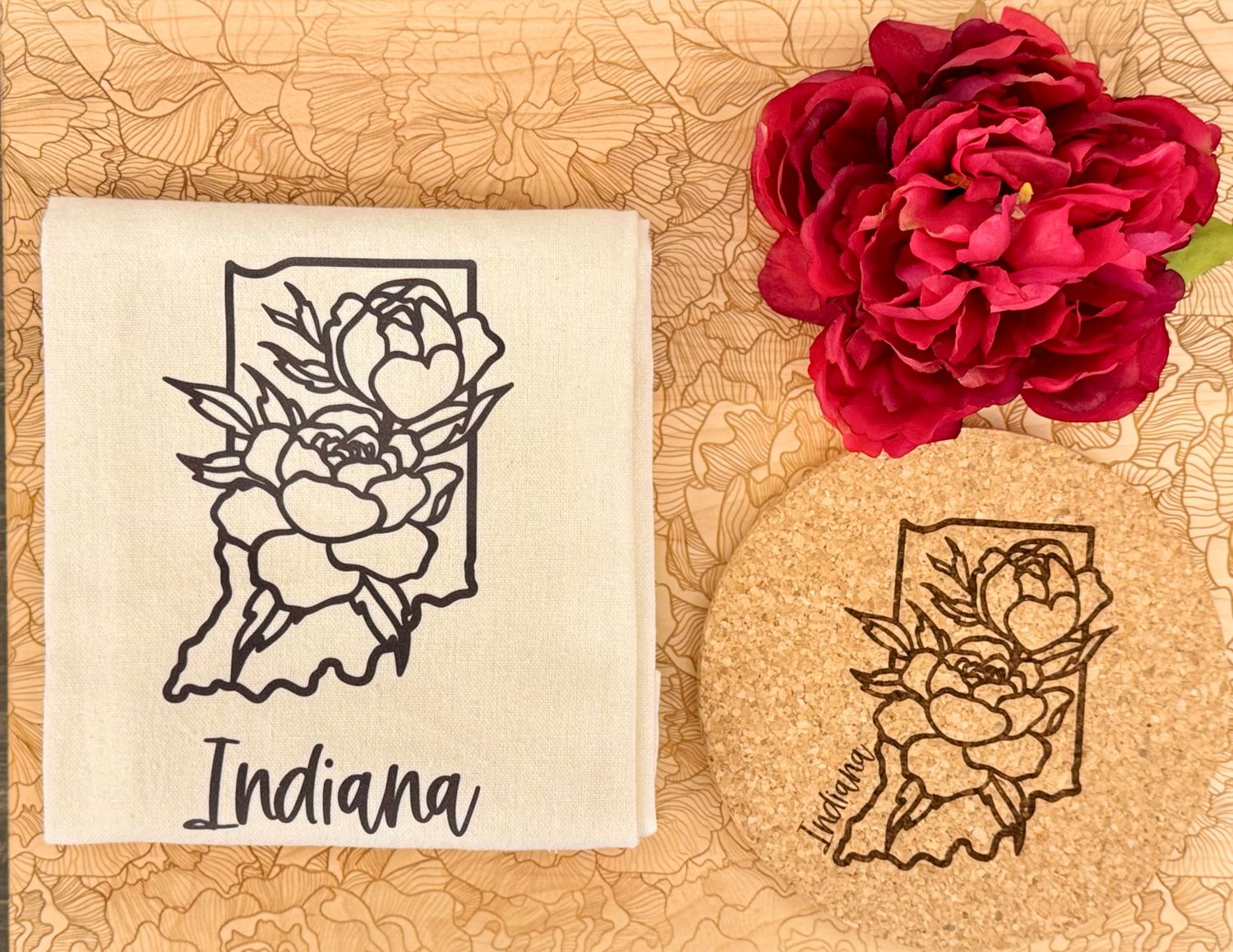 ​Indiana Peony Kitchen Collection