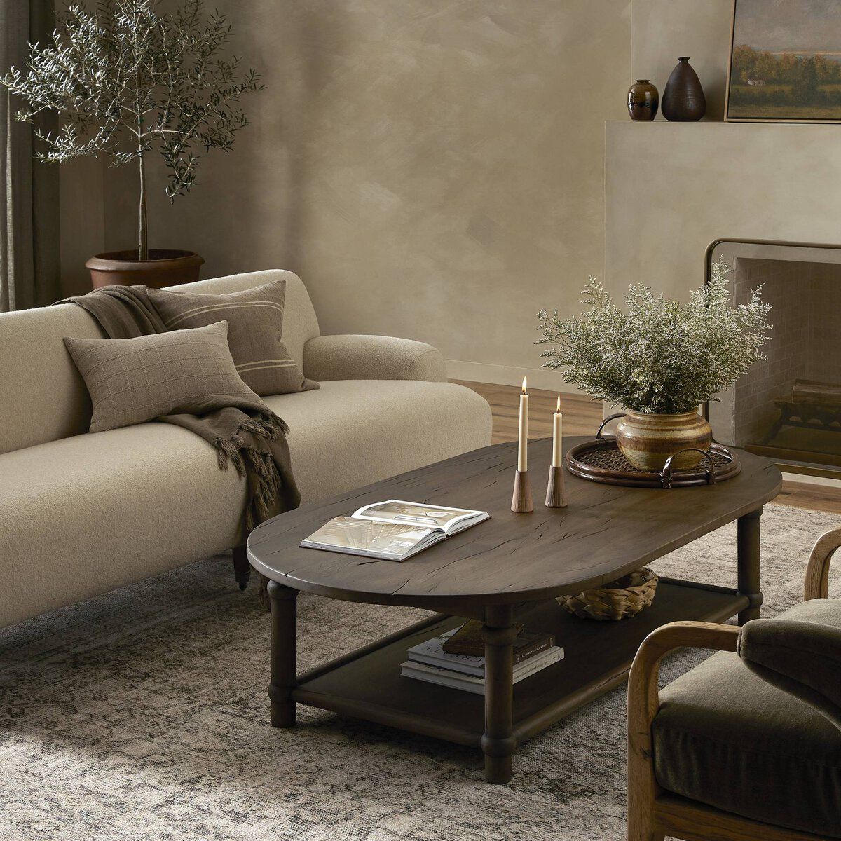 Chames Coffee Table - Antique Belgium Bleach