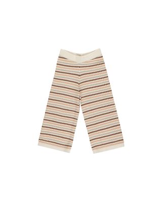 Knit Wide Leg Stripe - Honeycomb Stripe