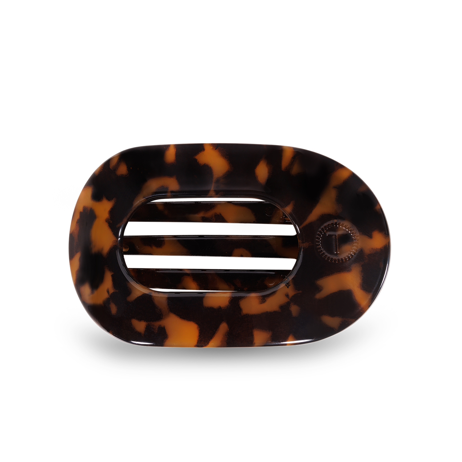 Round Flat Hair Clip | Small | Tortoise