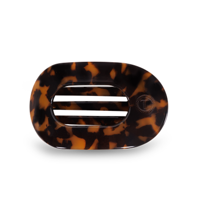 Round Flat Hair Clip | Small | Tortoise