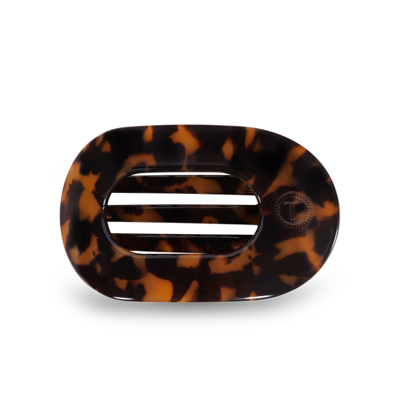 Round Flat Hair Clip | Small | Tortoise