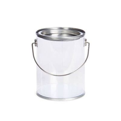 Round Tin Lidded Bucket