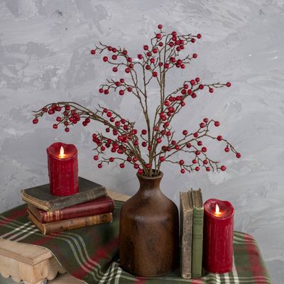 35&quot; RED BERRIES SPRAY