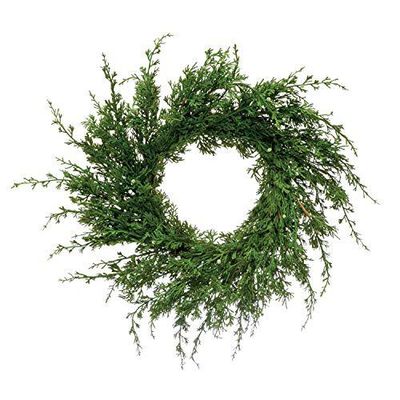Wreath  28&quot; Round Faux Juniper