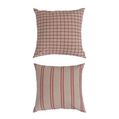 Pillow - 26&quot; Red Stonewashed