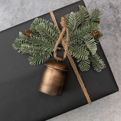 5.25&quot; BRONZE MADDIE BELL ORNAMENT