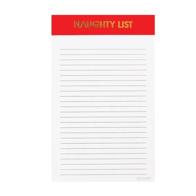 Naughty List Notepad