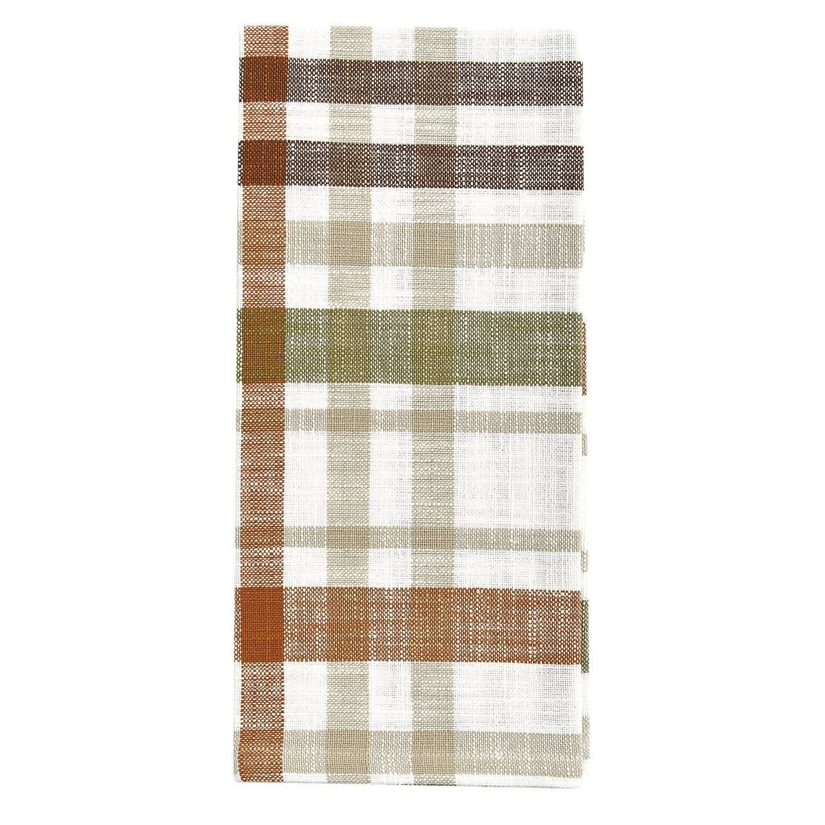 Autumn Plaid Dishtowel Tea Towel