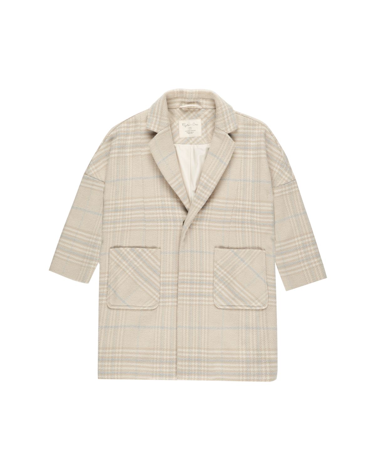 Longline Coat - Fall Plaid