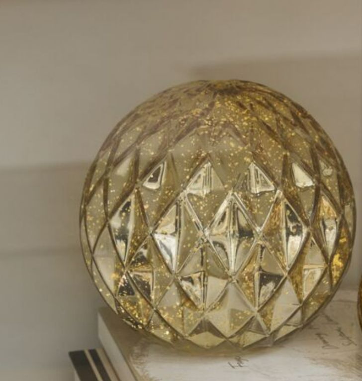 Golden LED Globe