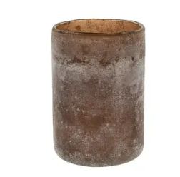 Frost Cylinder Votive L, Earth