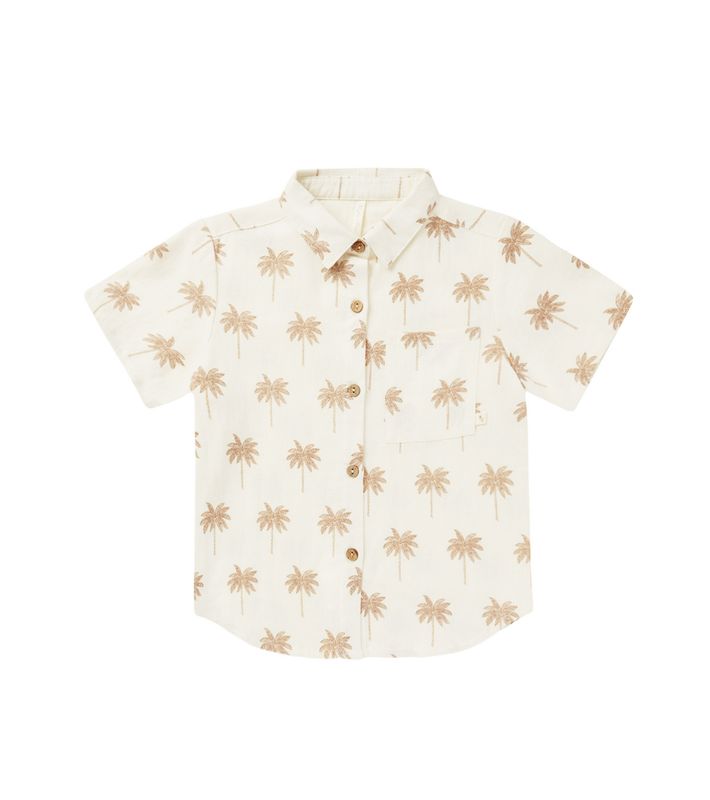 Collared Short Sleeve Shirt - Paradise