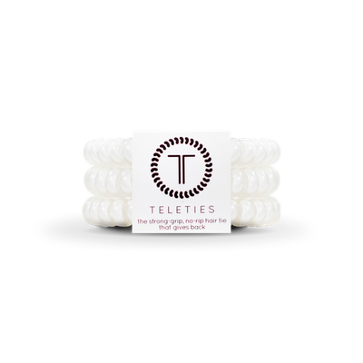 Spiral Hair Coils | Small | Coconut White Hair Ties