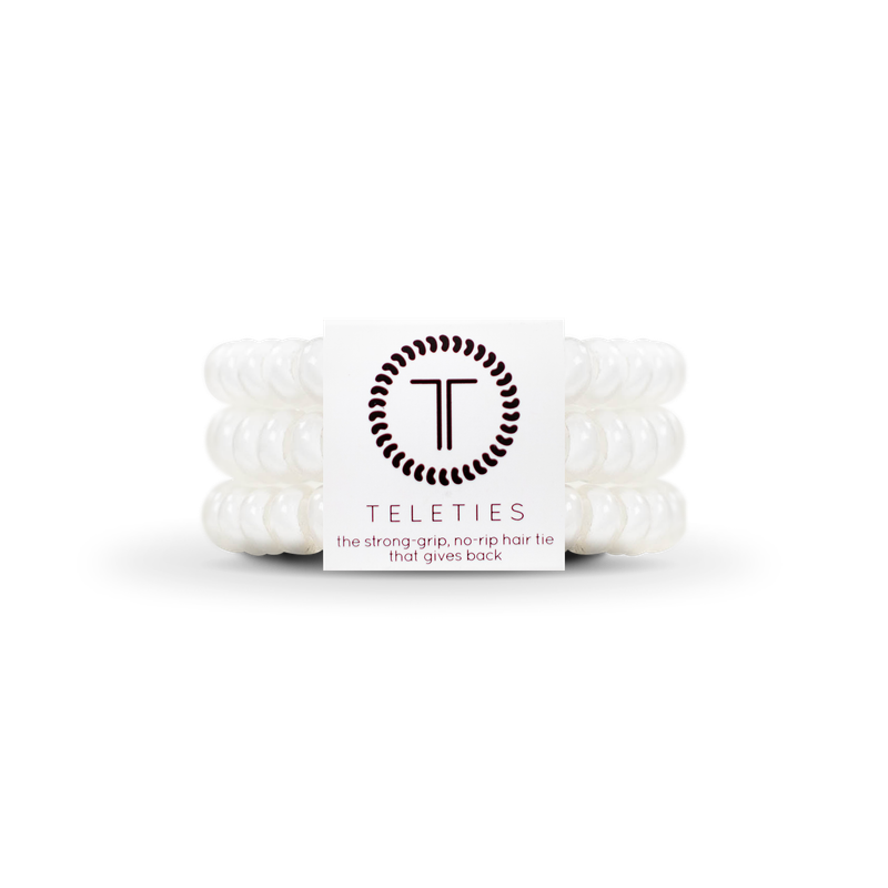 Spiral Hair Coils | Small | Coconut White Hair Ties