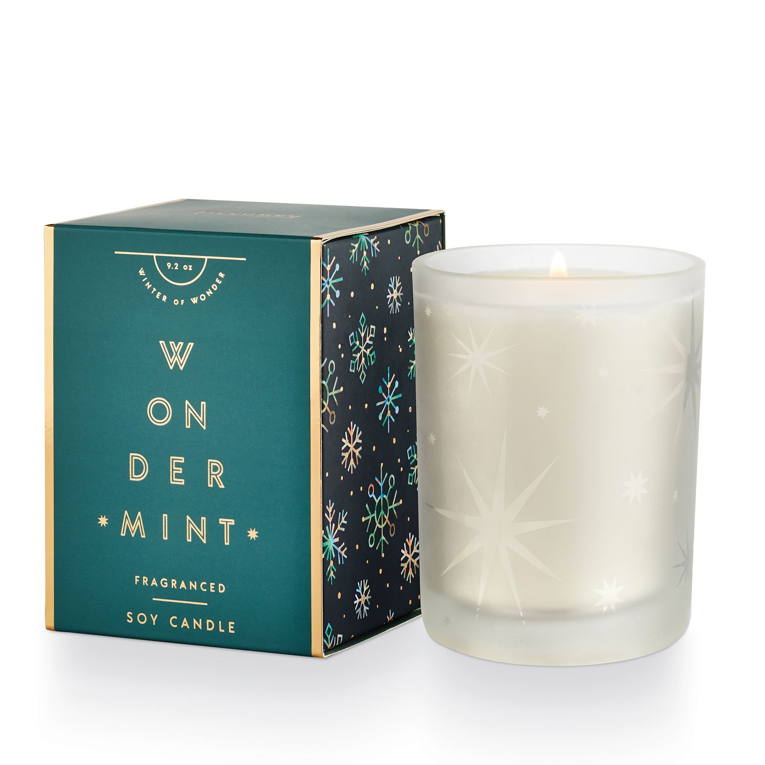 Candle Wondermint Gifted Glass