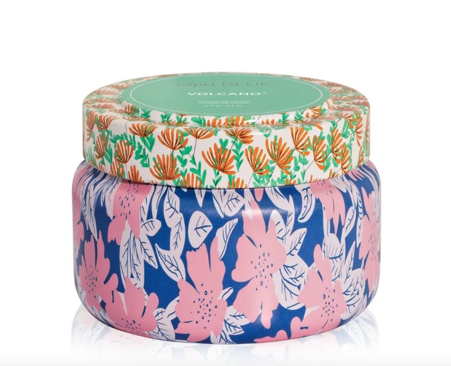Volcano Pattern Play Printed Travel Tin Candle