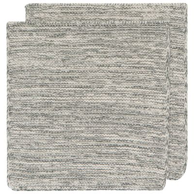 Jade Green Knit Dishcloths Set of 2