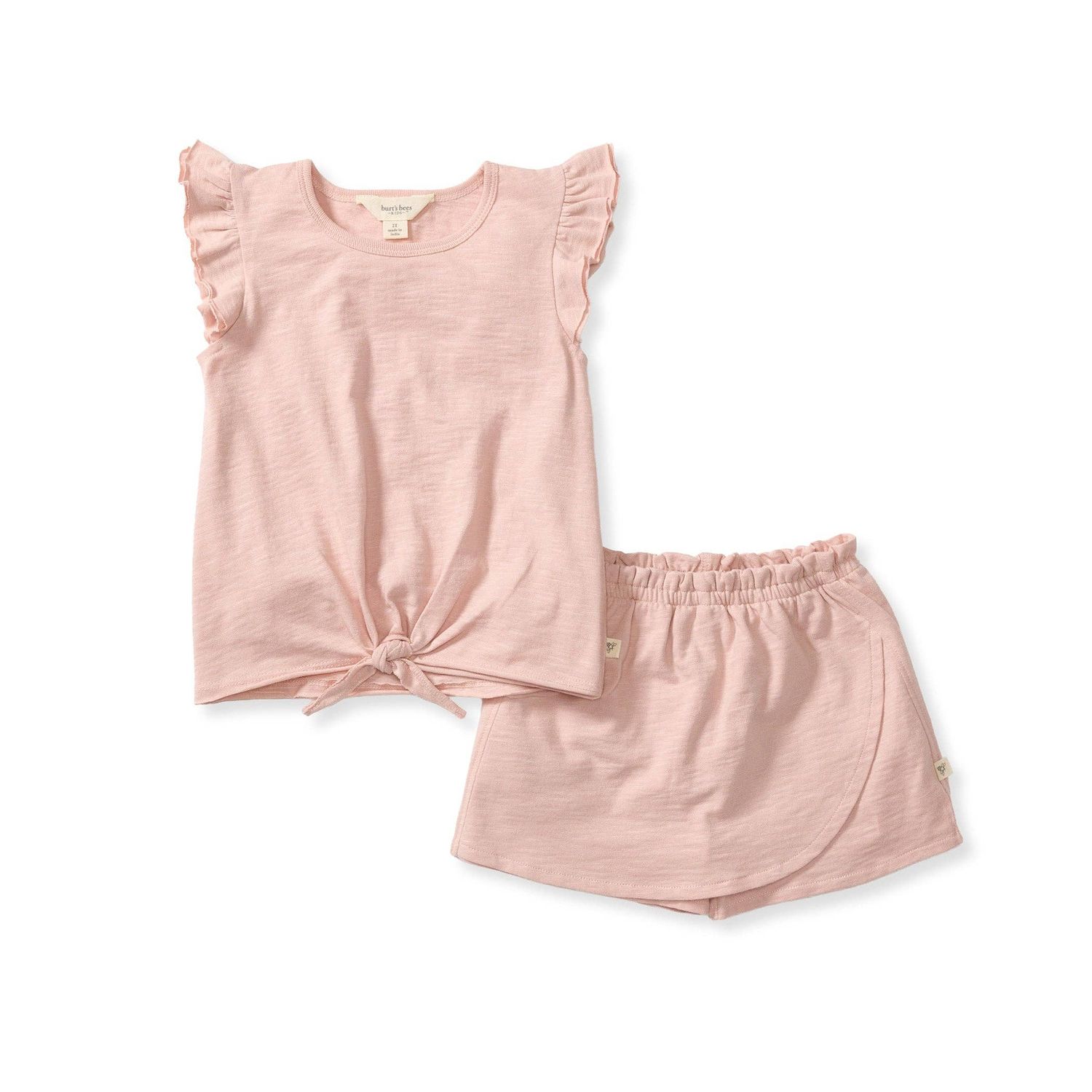 Organic Girl Slub Tee &amp; Shorts Set