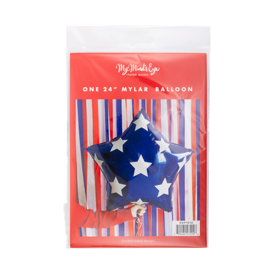 SSP1016 - Blue Star Shaped Mylar Balloon