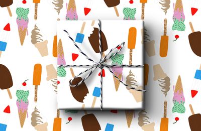 Ice Cream Wrapping Paper