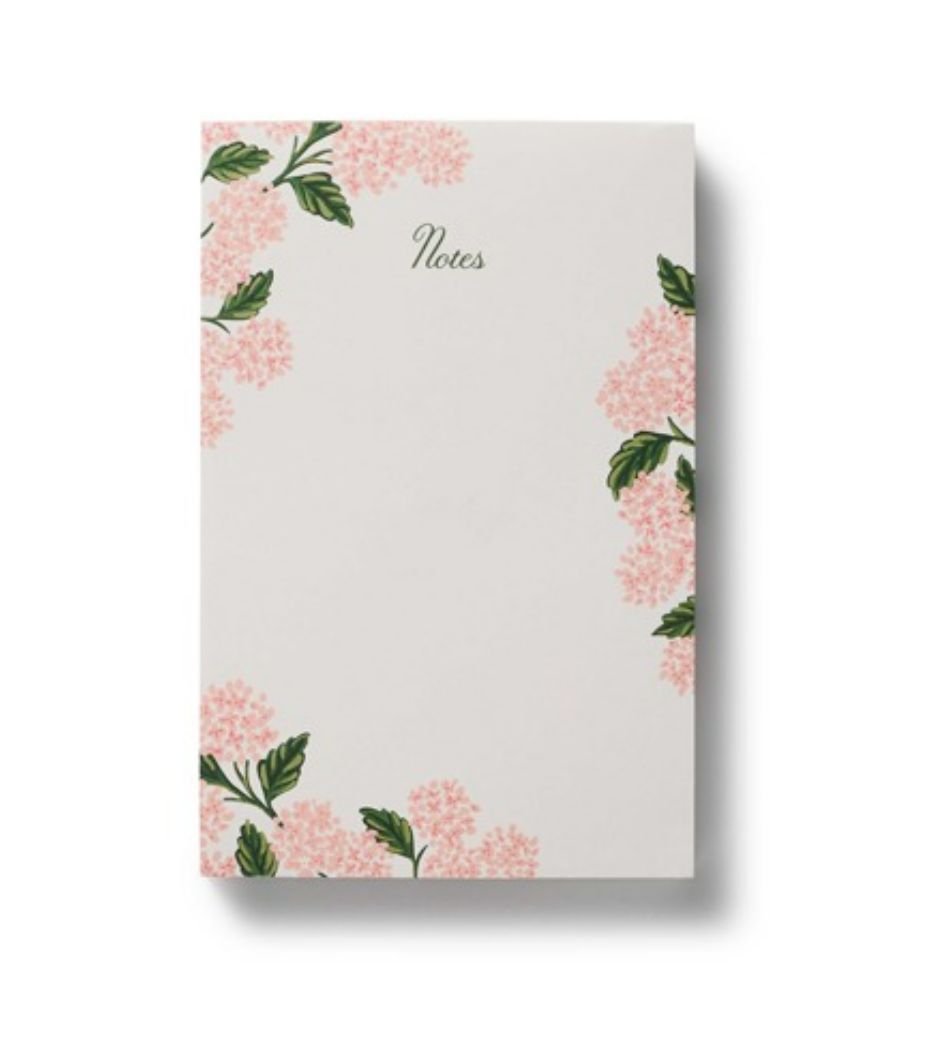 Pink Hydrangea Notepad