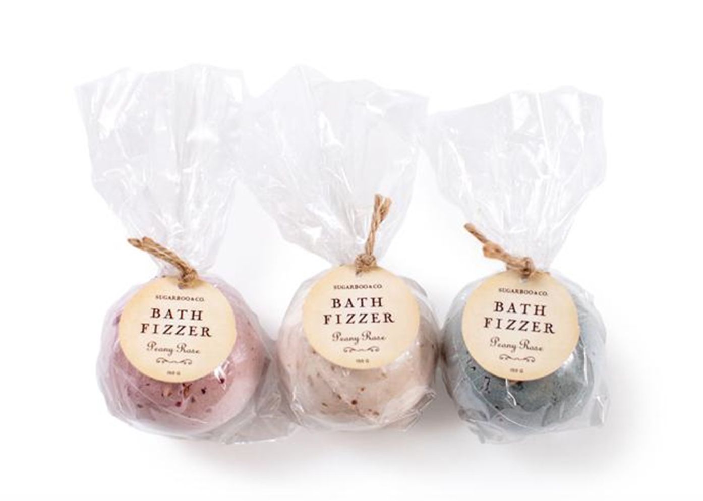 Peony Rose Bath Fizzer with Flower Petals