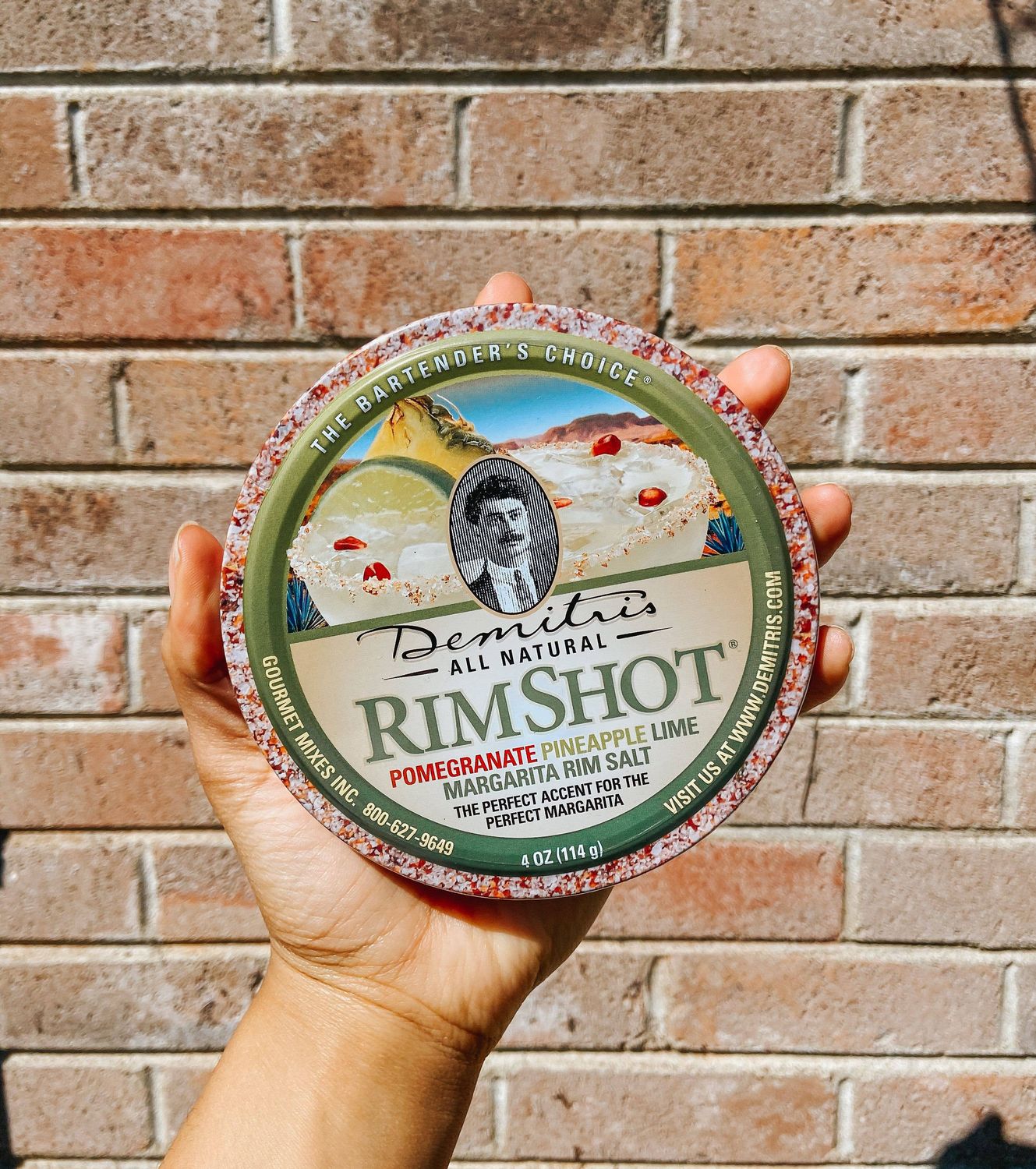 4oz Pomegranate-pineapple-lime Rimshot Salt Tin