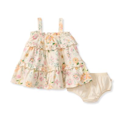 Mediterranean Floral Organic Dress