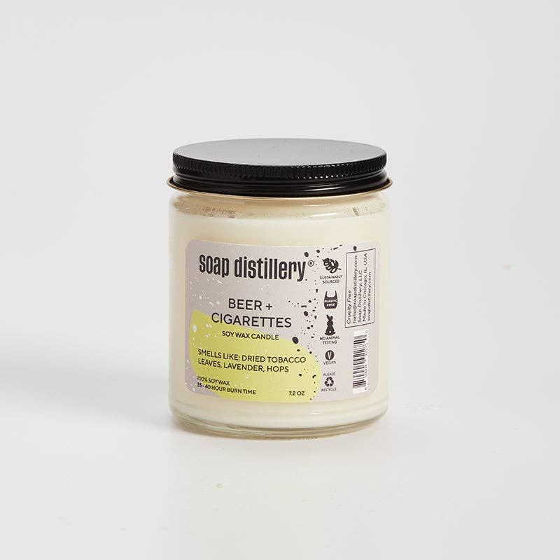 Beer + Cigarettes Soy Wax Candle
