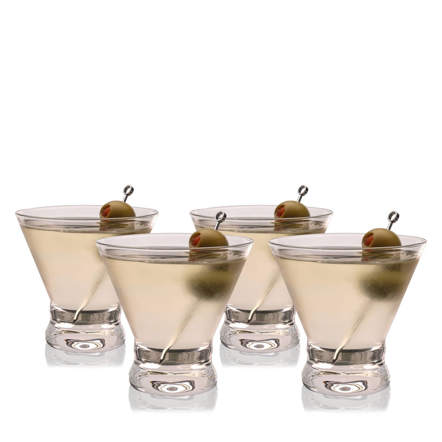 Stemless Martini Glasses Set of 4