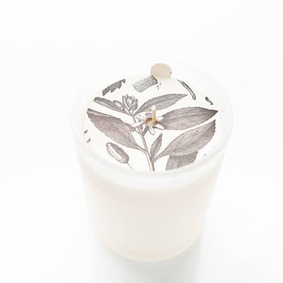 Bourbon &amp; Vanilla Glass Candle