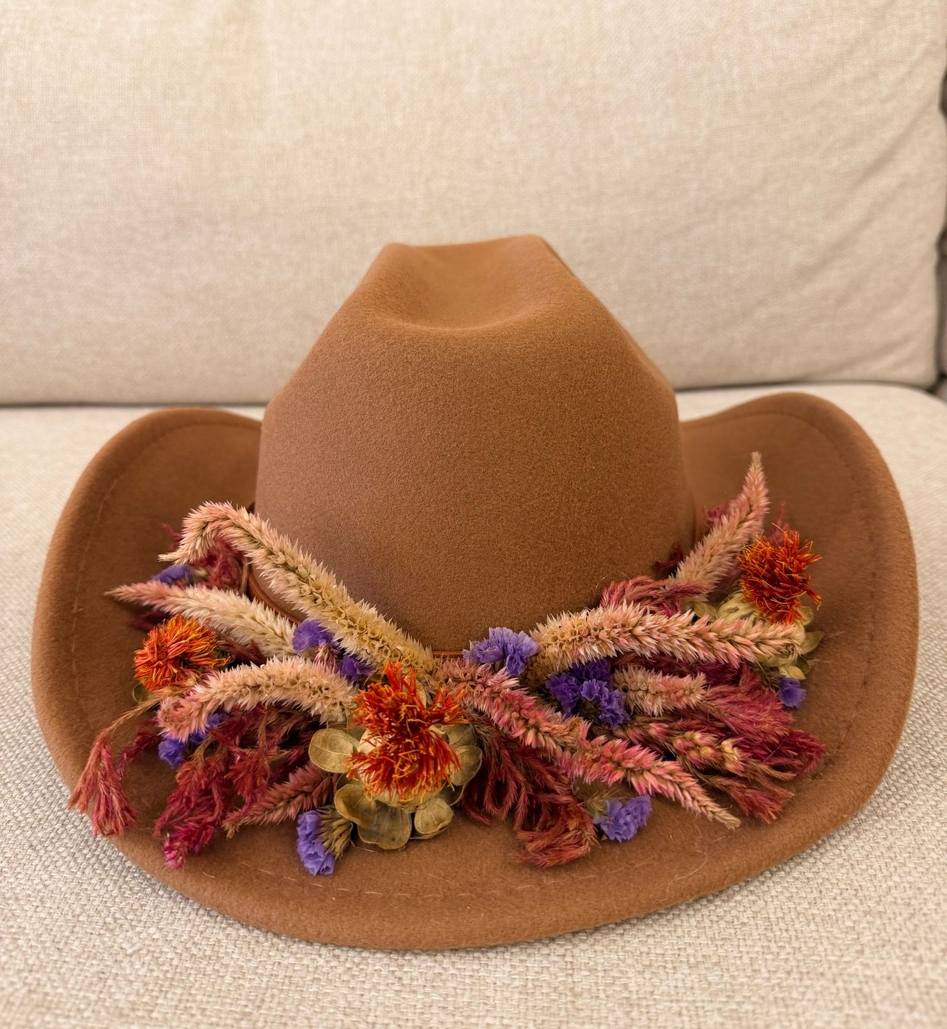 Dried Flower Cowboy Hats