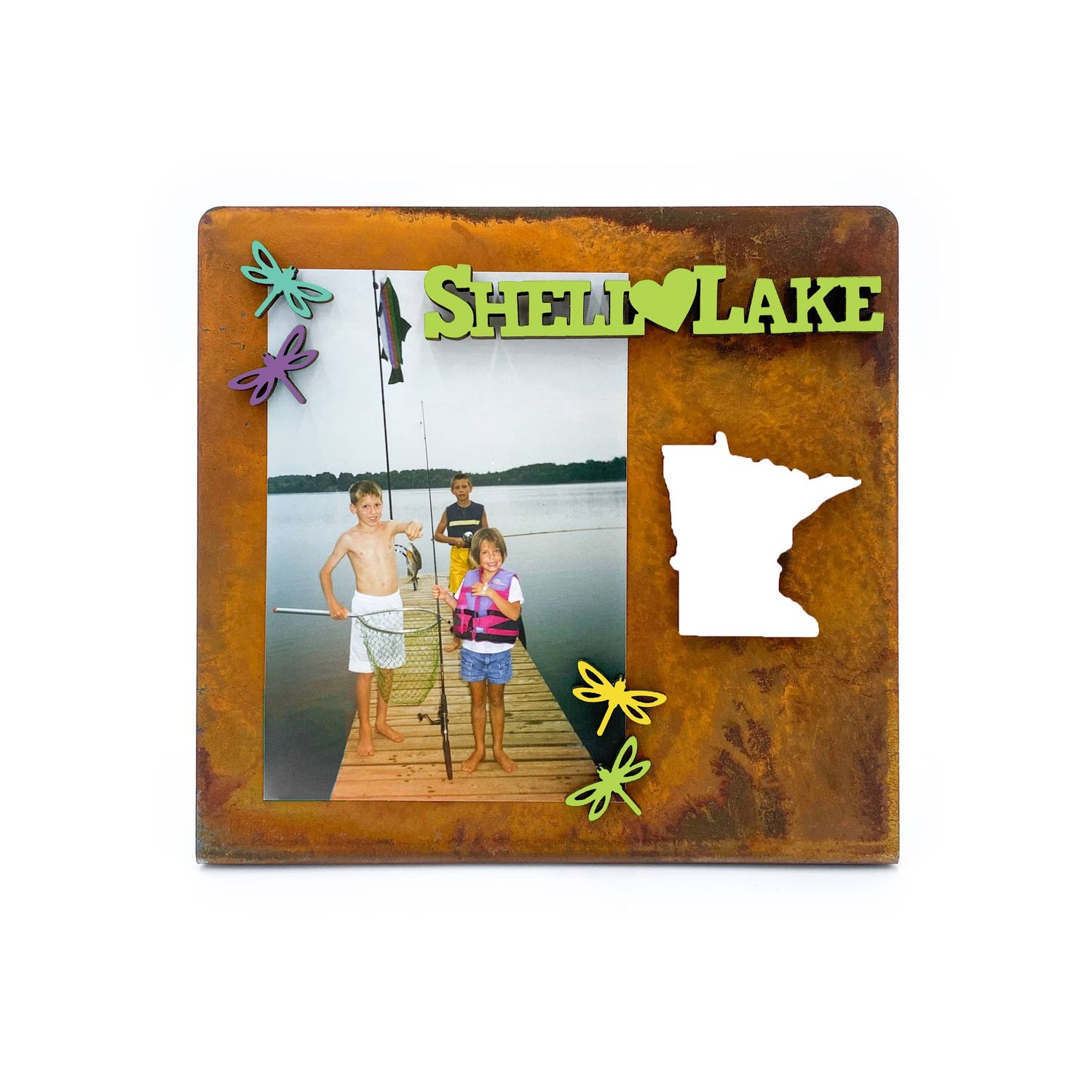 State Pride Shape Magnet: White