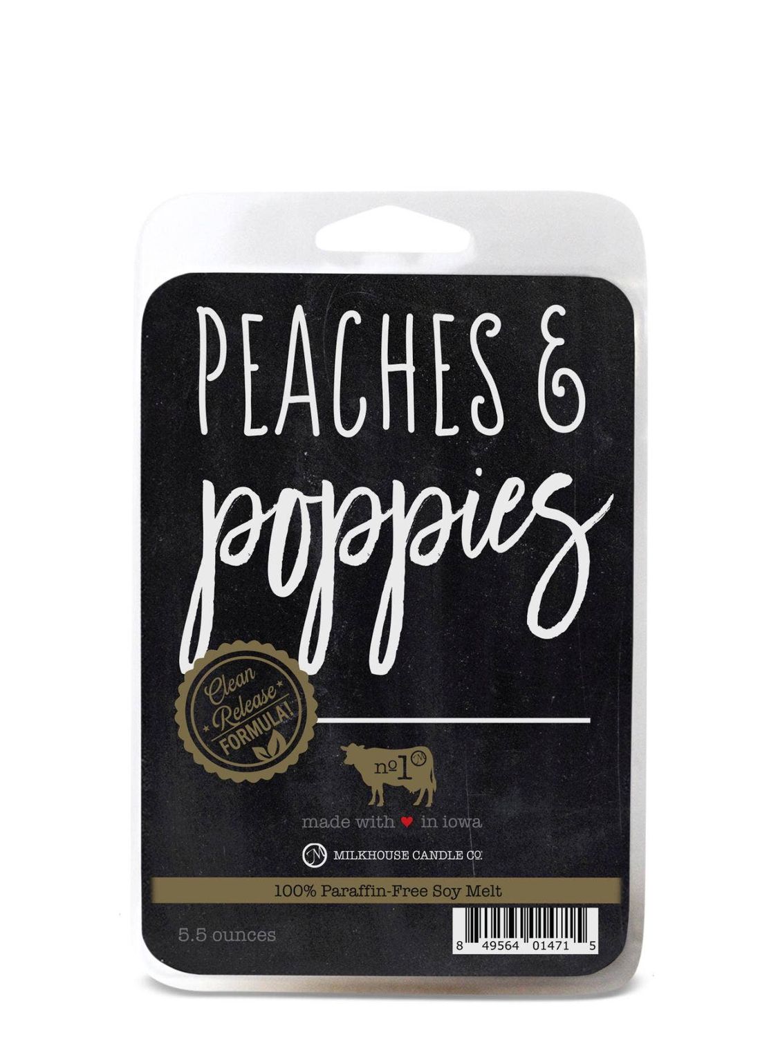 5.5 oz Wax Melts: Peaches &amp; Poppies