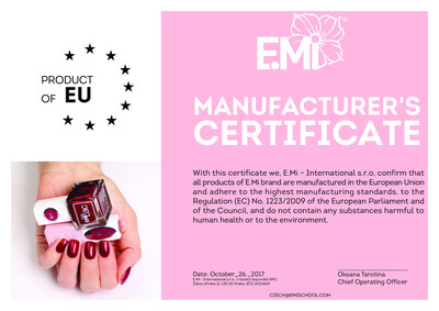 Products of EU Certificate