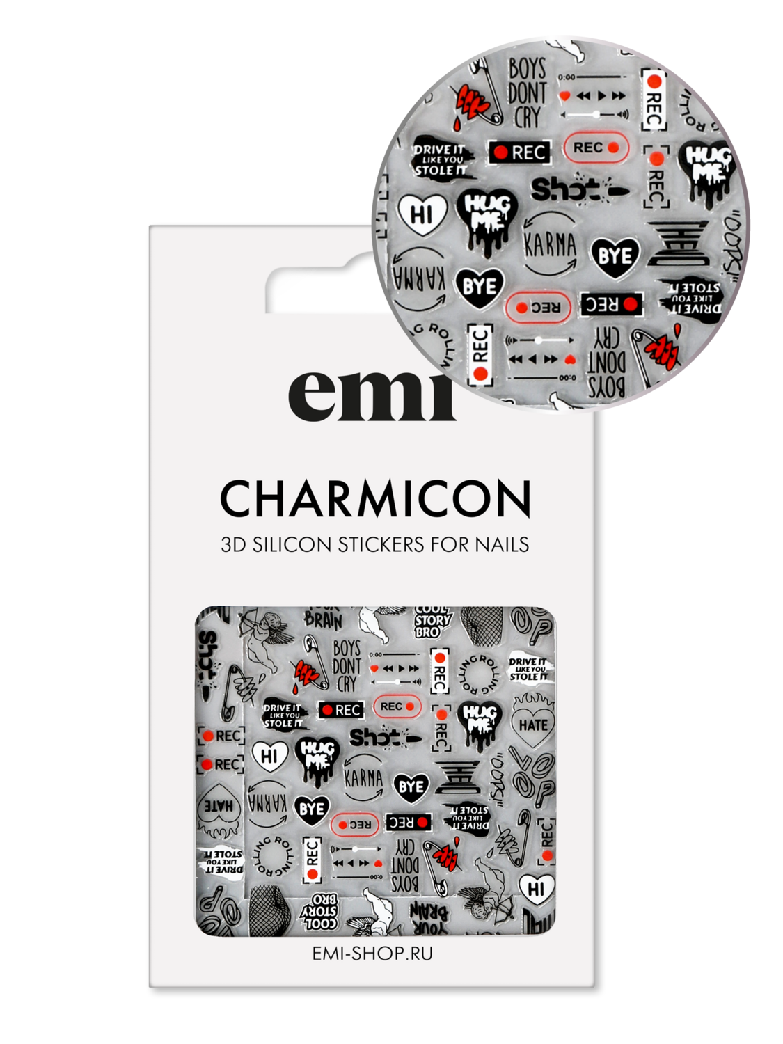 Charmicon 3D Silicone Stickers #210 Rock&#39;n&#39;roll