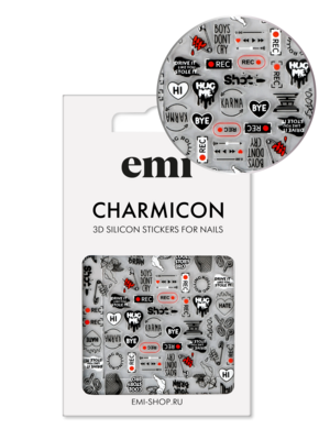 Charmicon 3D Silicone Stickers #210 Rock&#39;n&#39;roll