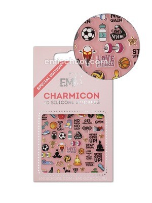 Charmicon 3D Silicone Stickers Sports