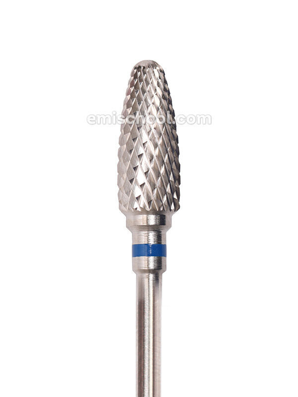 Corn-shaped carbide rotary file, 6 mm, medium abrasiveness