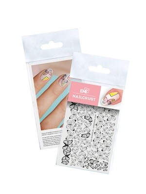 NAILCRUST Pattern Slider Black #46 Butterflies