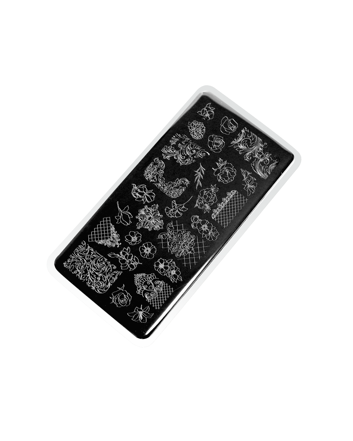 Stamping plate #9 Flowers and patterns