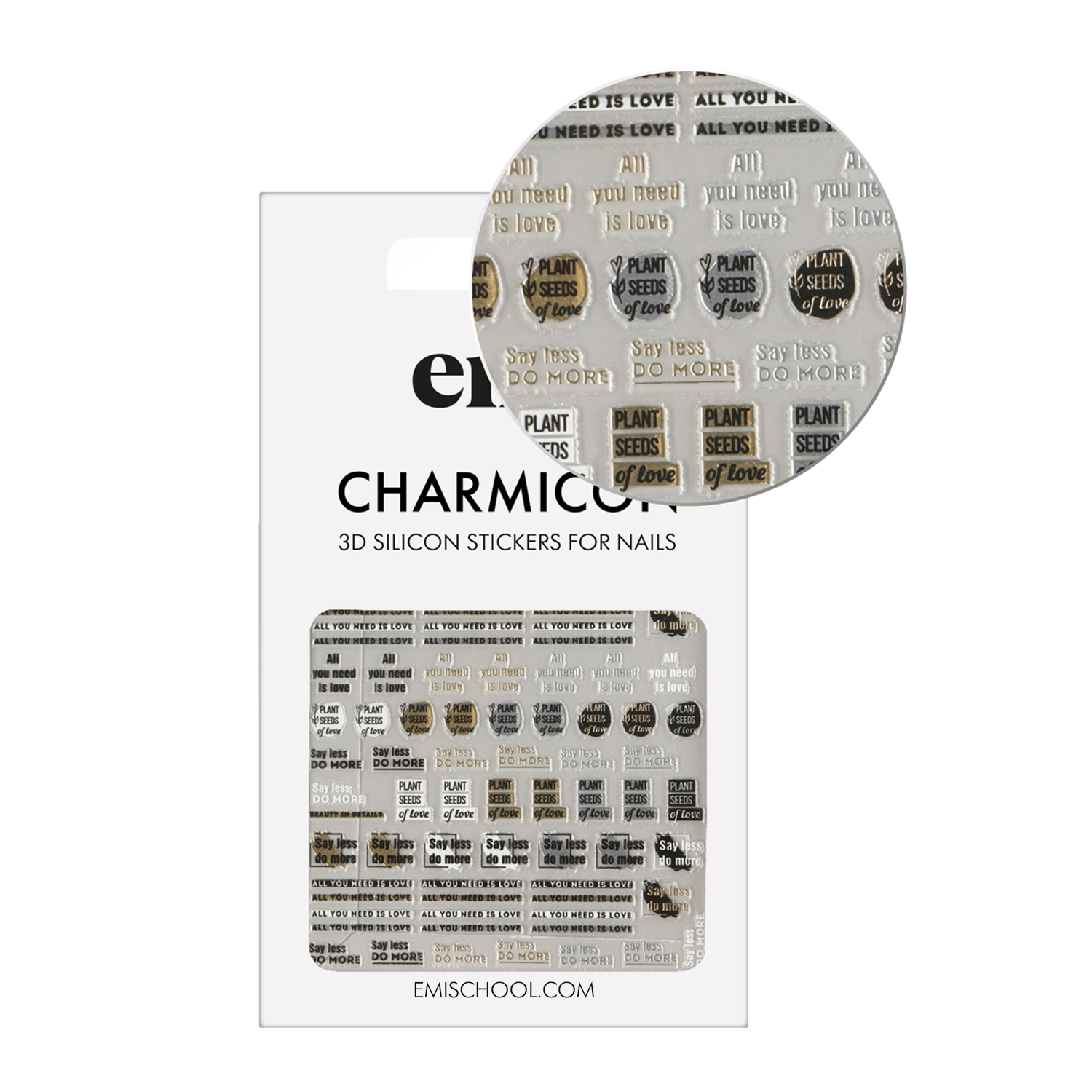 Charmicon 3D Silicone Stickers #240 Beauty in details