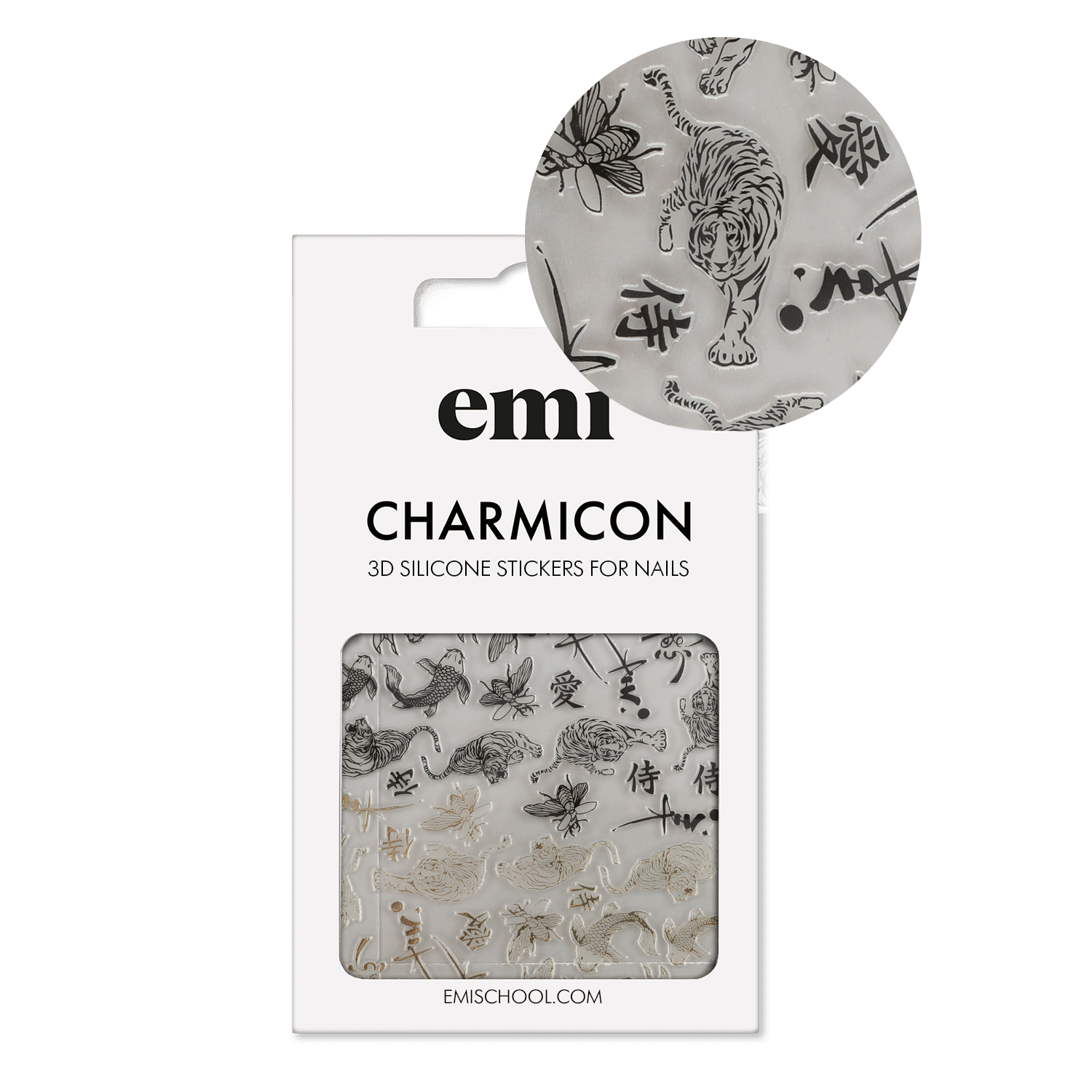 Charmicon 3D Silicone Stickers #254 Eastern Garden
