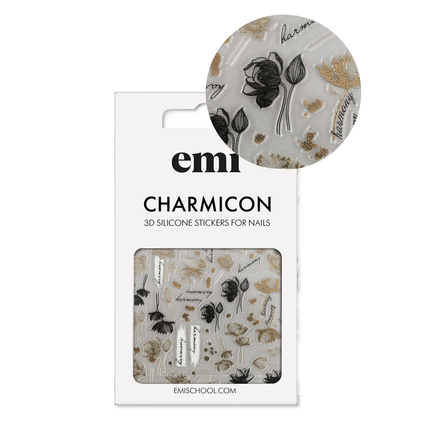 Charmicon 3D Silicone Stickers #257 Blooming Lotus